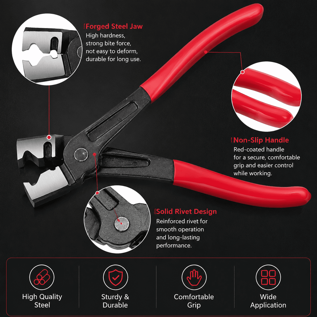 Pliers - كماشة مشبك خراطيم السيارة، كماشة أنابيب